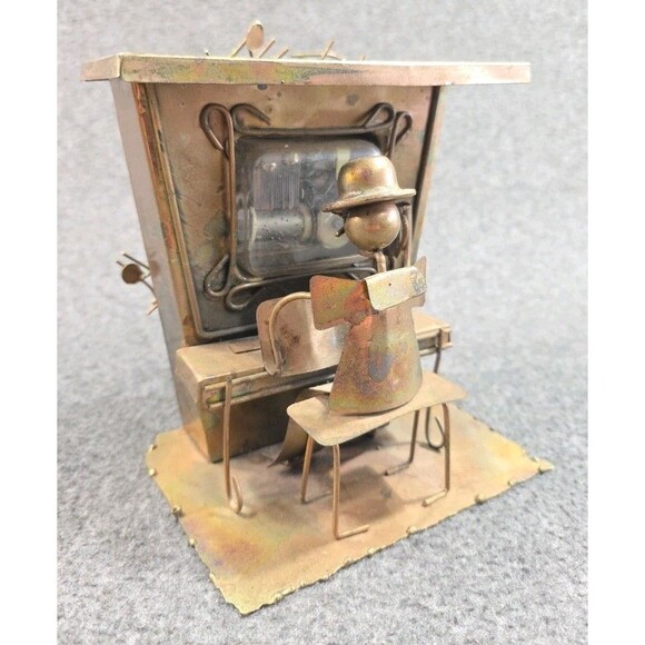 Steam Punk Copper/Tin Music Box Man Play Piano "The Sting" Unique Piece - Picture 10 of 10